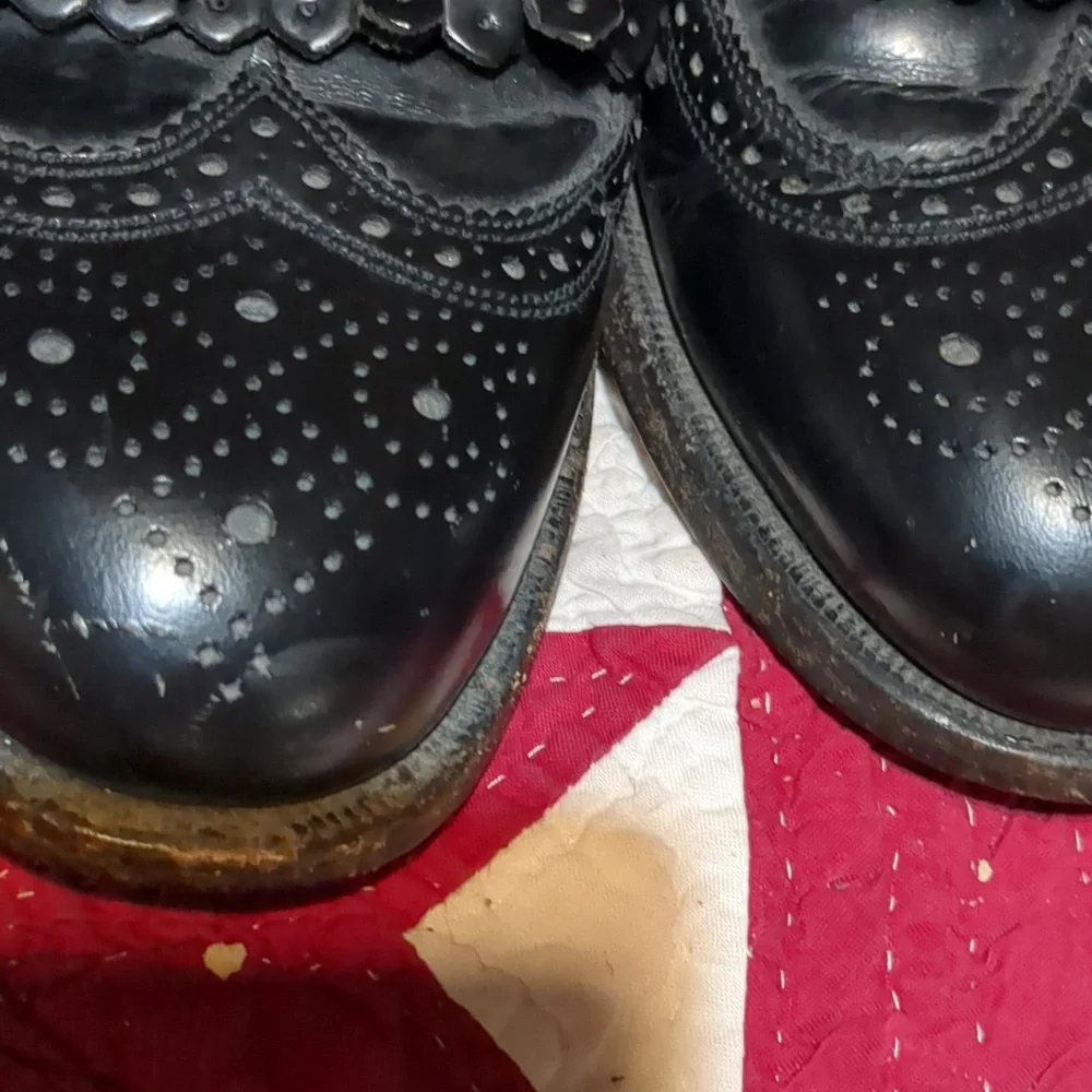 Florsheim Imperial 8.5D 92257 Wingtip Vintage Shoes Black